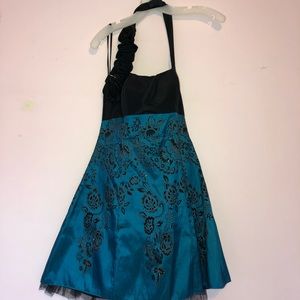 Formal teal homecoming dress
